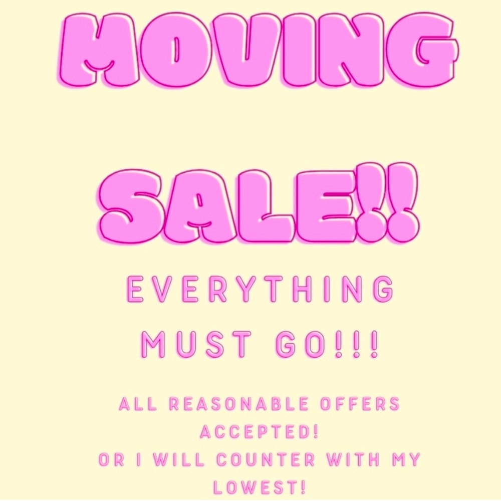 Moving Sale Announcement